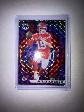 2025 Panini Mosaic Patrick Mahomes II #200 Reactive Purple Mosaic Prizm Football